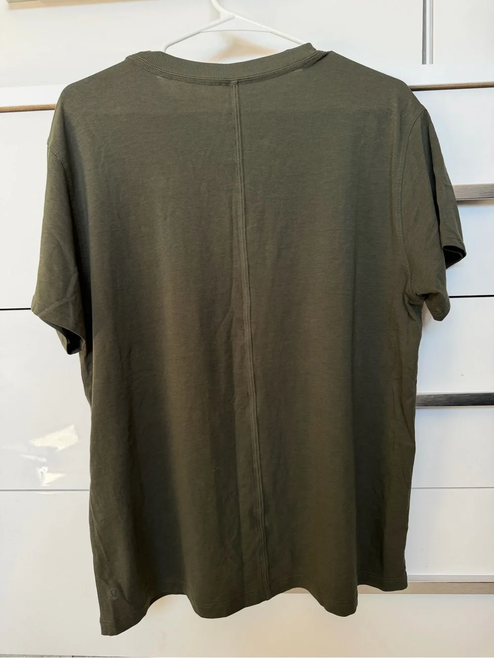 lululemon athletica Olive Green Short Sleeve Tee
